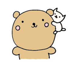 dino is cute bear sticker #7753035