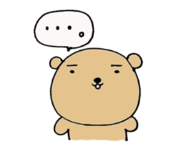 dino is cute bear sticker #7753045