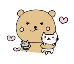 dino is cute bear sticker #7753053