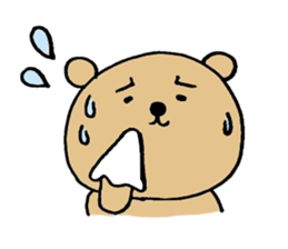 dino is cute bear sticker #7753056