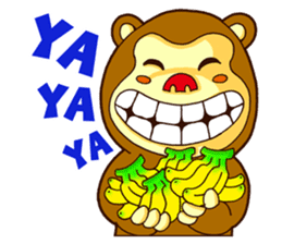 Ha Ha Monkey sticker #7753449