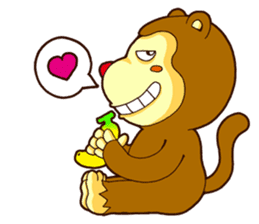 Ha Ha Monkey sticker #7753456