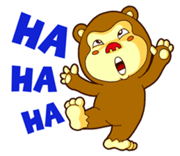 Ha Ha Monkey sticker #7753457