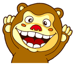 Ha Ha Monkey sticker #7753461