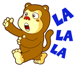 Ha Ha Monkey sticker #7753462