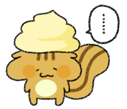 Playful squirrel sticker #7753521