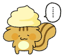 Playful squirrel sticker #7753521