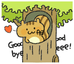 Playful squirrel sticker #7753523