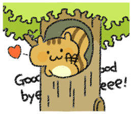 Playful squirrel sticker #7753523