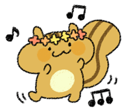 Playful squirrel sticker #7753526