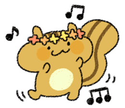 Playful squirrel sticker #7753526
