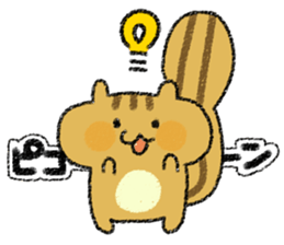 Playful squirrel sticker #7753527
