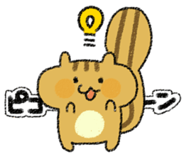Playful squirrel sticker #7753527