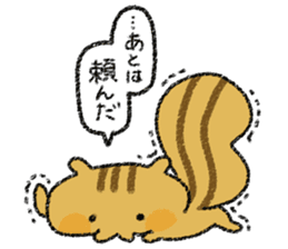 Playful squirrel sticker #7753535