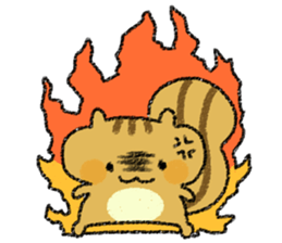 Playful squirrel sticker #7753536