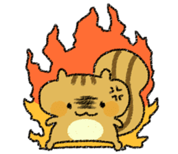 Playful squirrel sticker #7753536