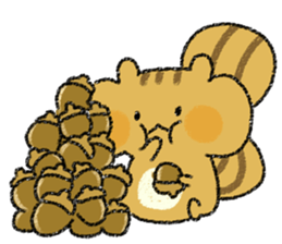 Playful squirrel sticker #7753543