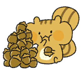 Playful squirrel sticker #7753543