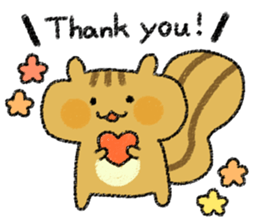 Playful squirrel sticker #7753547