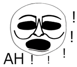 White mask sticker #7754268