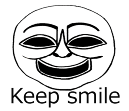 White mask sticker #7754271