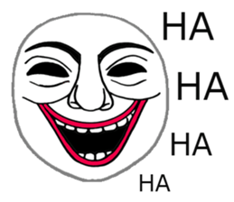 White mask sticker #7754275