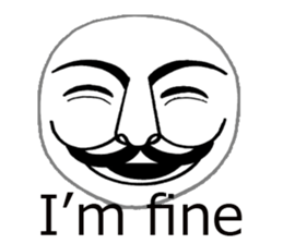 White mask sticker #7754279