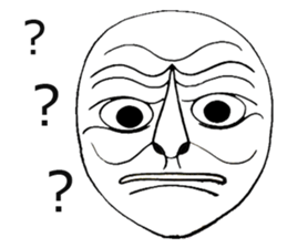 White mask sticker #7754283