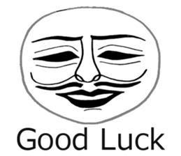 White mask sticker #7754285