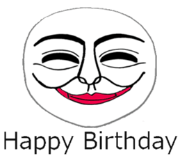 White mask sticker #7754289