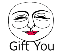 White mask sticker #7754292