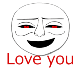 White mask sticker #7754307