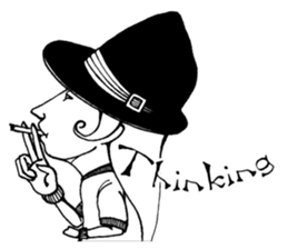 Dialogue between Black and White (I) sticker #7754748