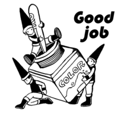 Dialogue between Black and White (I) sticker #7754763