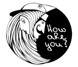 Dialogue between Black and White (I) sticker #7754771