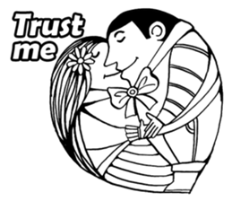 Dialogue between Black and White (I) sticker #7754781