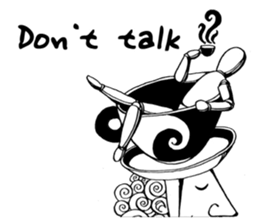 Dialogue between Black and White (I) sticker #7754783