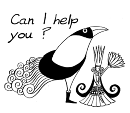 Dialogue between Black and White (I) sticker #7754785