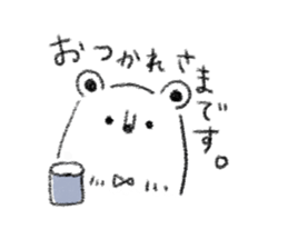 simple bear sticker usual sticker #7755038