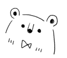 simple bear sticker usual sticker #7755067