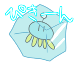 Jellyfish with the antenna sticker #7755359