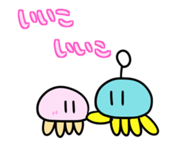 Jellyfish with the antenna sticker #7755382