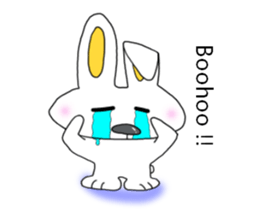 Cute rabbit "Pyonta" English version sticker #7755602