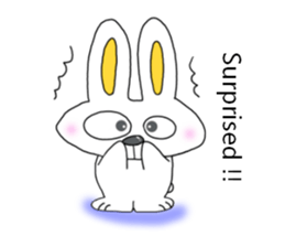 Cute rabbit "Pyonta" English version sticker #7755603