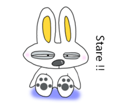 Cute rabbit "Pyonta" English version sticker #7755617