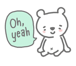 my chubby bear in English sticker #7758051