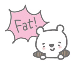 my chubby bear in English sticker #7758058