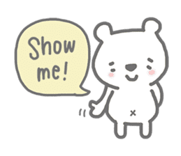 my chubby bear in English sticker #7758070