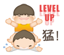 power of angel and devil in little boy. sticker #7758373