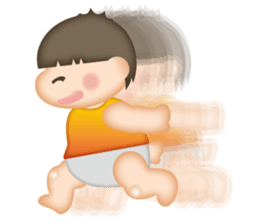 power of angel and devil in little boy. sticker #7758378